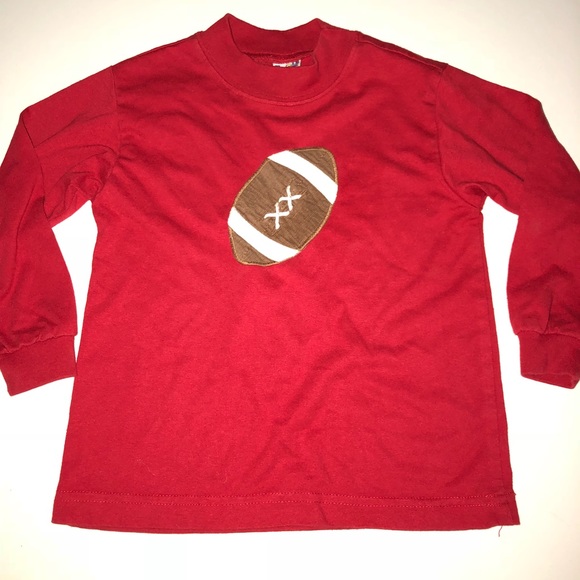 Bailey brothers red football tee shirt top 4 - Picture 1 of 3